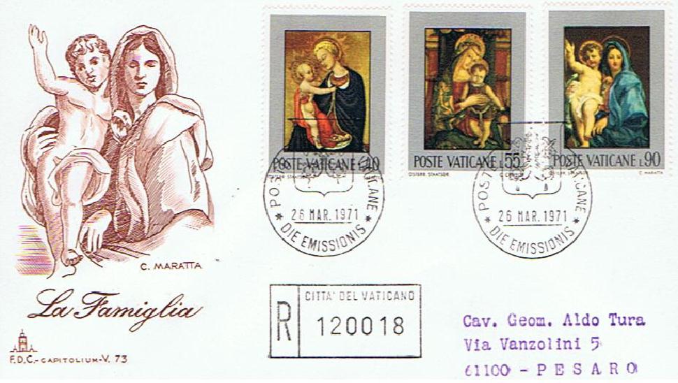 SCV 1971 - 509 S134 Serie cpl. 4 val. - 8 Centenario della nascita di San Domenico di Guzman