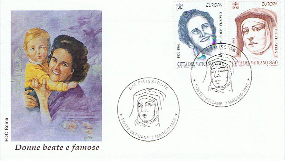 SCV 1996 - 1048 Serie cpl. 2 val. - Europa - Gianna Beretta Molla , Edith Stein