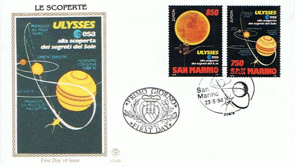 RSM 1994 - 1423 S307 Serie cpl. 2 val. - Europa Unita CEPT - 31 emissione - Sonda Ulysses , Sonda Ulysses e Sole