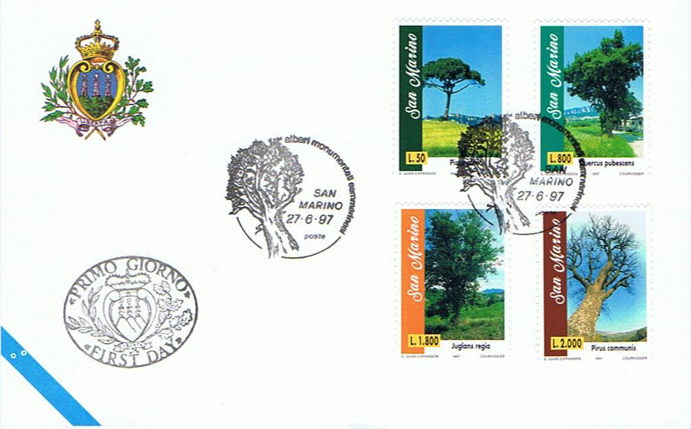 RSM 1997 - 1566 S334 Serie cpl. 4 val. -  Alberi monumentali