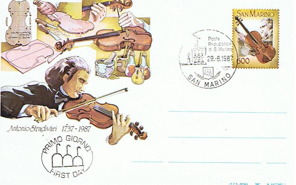 RSM 1987 - BU2 - 250 anniversario nascita di Antonio Stradivari