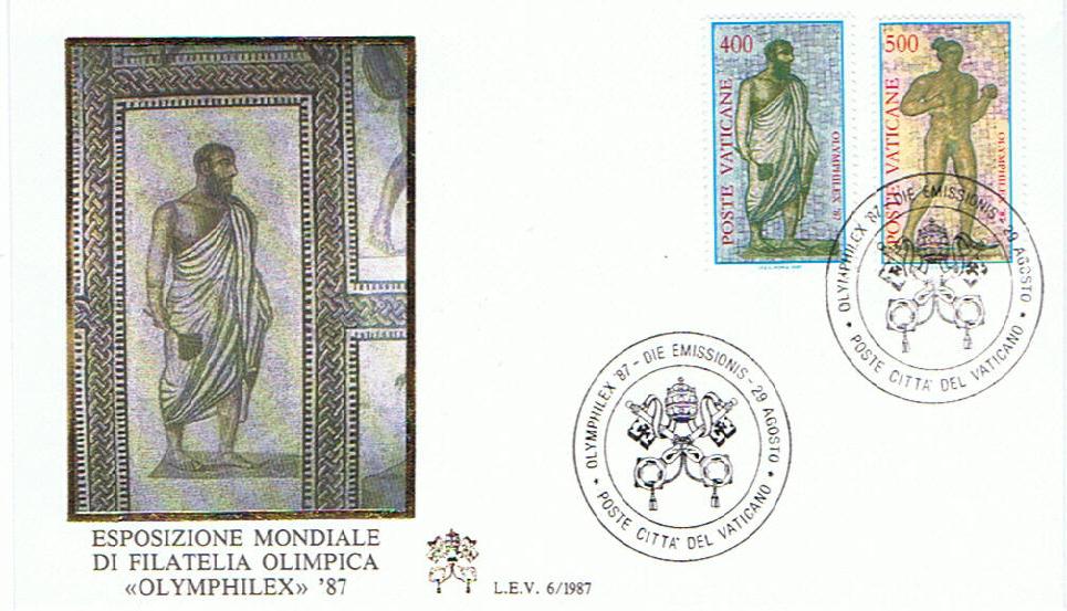 SCV 1987 - 811 S211 Serie completa 4 val. - Esposizione mondiale di filatelia olimpica, a Roma