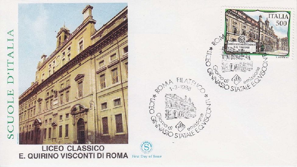 IT1837 - 01/03/1988 - 1v - Scuole dItalia - liceo E.Quirino Visconti, a Roma 