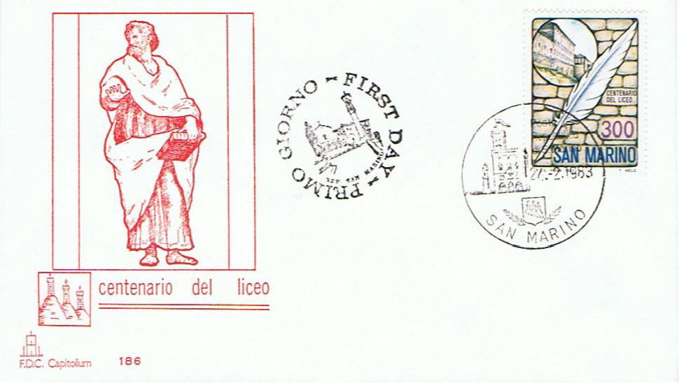 RSM 1983 - 1118 - Centenario dell´istituzione del liceo di stato di San Marino