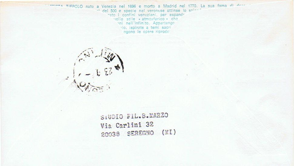 RSM 1970 - 811 S153 Serie cpl. 3 val. - 2 centenario della morte di G.B.Tiepolo