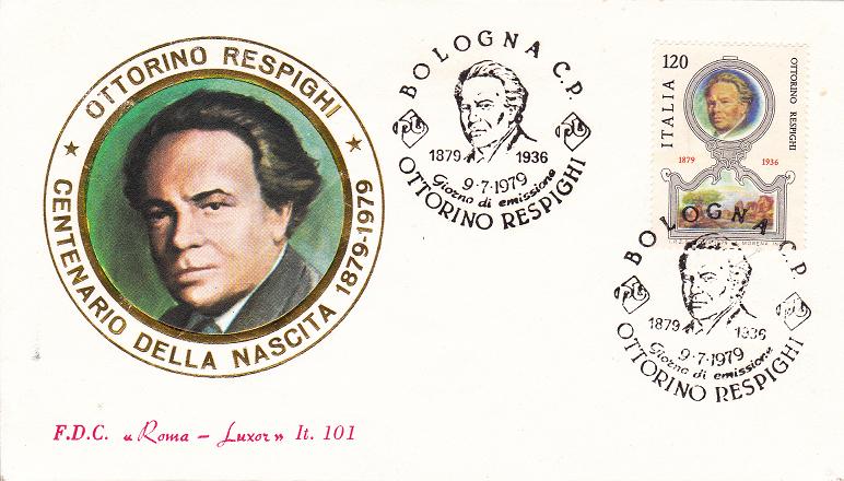 IT1470 - 09/07/1979 - 1v - Centenario della nascita di Ottorino Respighi 120 