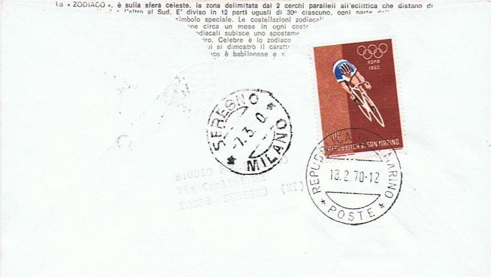 RSM 1970 - 794 S150 Serie cpl. 12 val. - Segni zodiacali