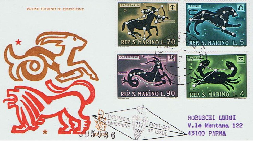 RSM 1970 - 794 S150 Serie cpl. 12 val. - Segni zodiacali