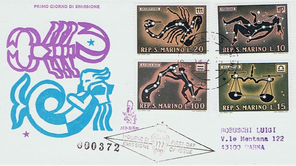 RSM 1970 - 794 S150 Serie cpl. 12 val. - Segni zodiacali