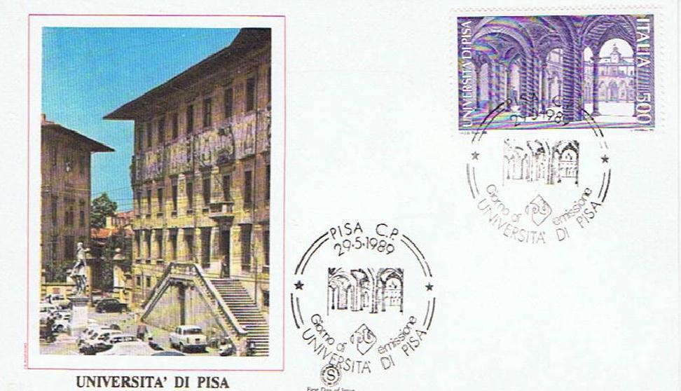 IT1885 - 29/05/1989 - 1v - Scuole dItalia 3 emissione - Universit di Pisa