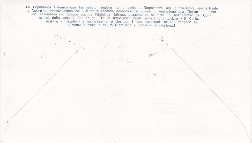 RSM 1971 - 829 S157 Serie cpl. 3 val. - Congresso dell unione stampa filatelica italiana