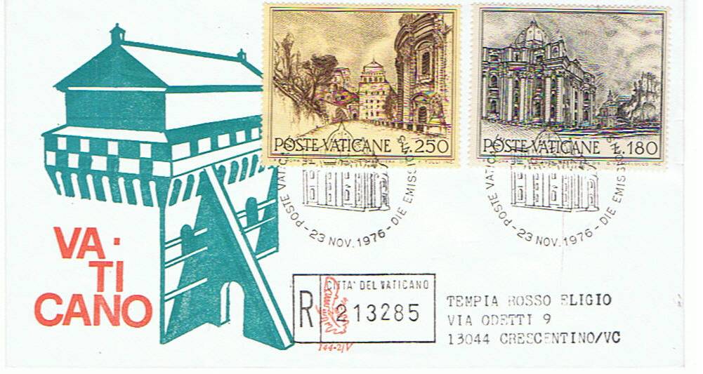 SCV 1976 - 604 S158 Serie completa 6 val. - Anno europeo del patrimonio architettonico - Fontane