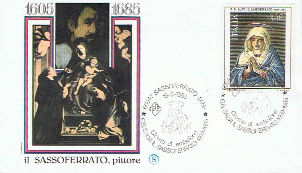 IT1733 - 15/06/1985 - 2v - Arte Italiana 11 emissione : Sassoferrato e Mario Sironi