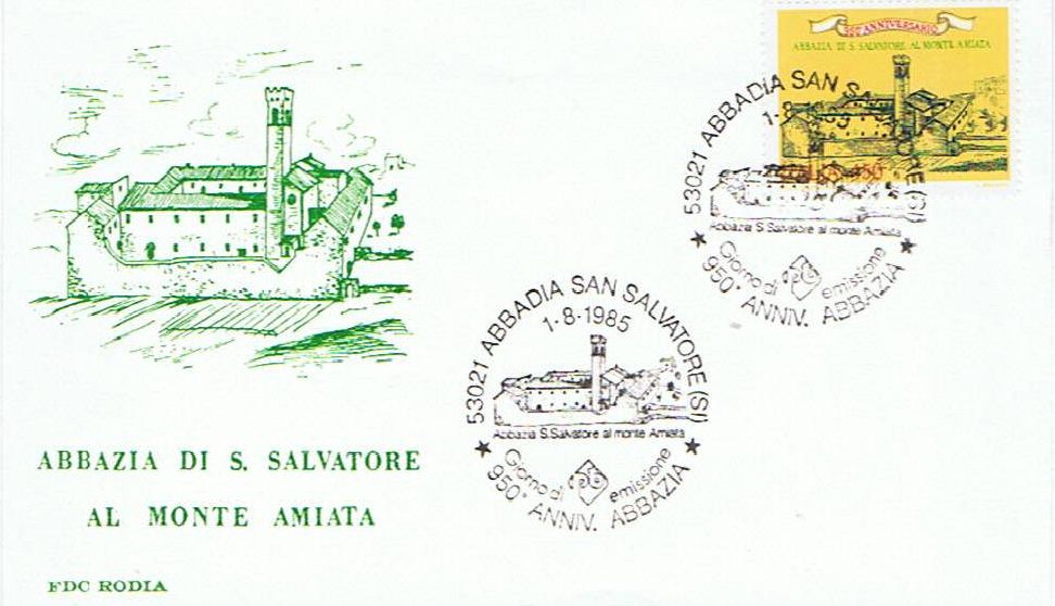 IT1739 - 01/08/1985 - 1v - Abbazia di San Salvatore al Monte, ad Amiata . 450