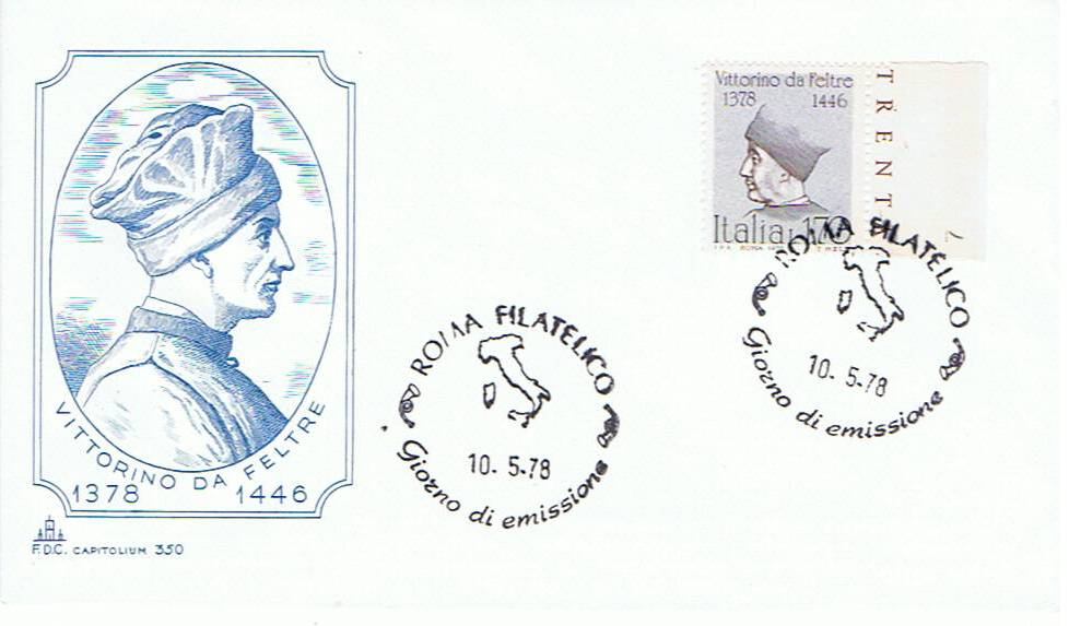 IT1416 - 10/05/1978 - 6v - Uomini illustri - 6 emis.: Sereo , Feltre , Vitt.Emanuele. II , Pio IX , Malpighi , Meucci