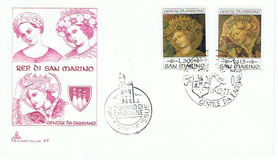 RSM 1973 - 906 S171 Serie cpl. 4 val. - 6 centenario della nascita di Gentile da Fabriano